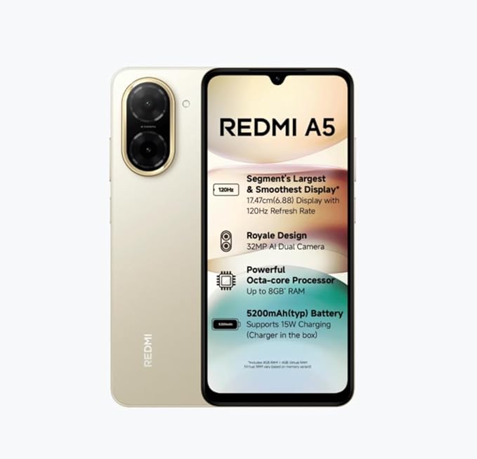 Redmi A5 Jaisalmer Gold (3GB | 64GB)